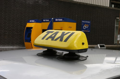 taxibord, taxi, station