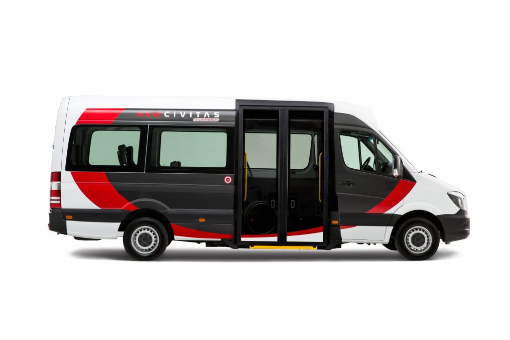 Tribus Civitas Economy, lagevloer, minibus, rolstoelbus