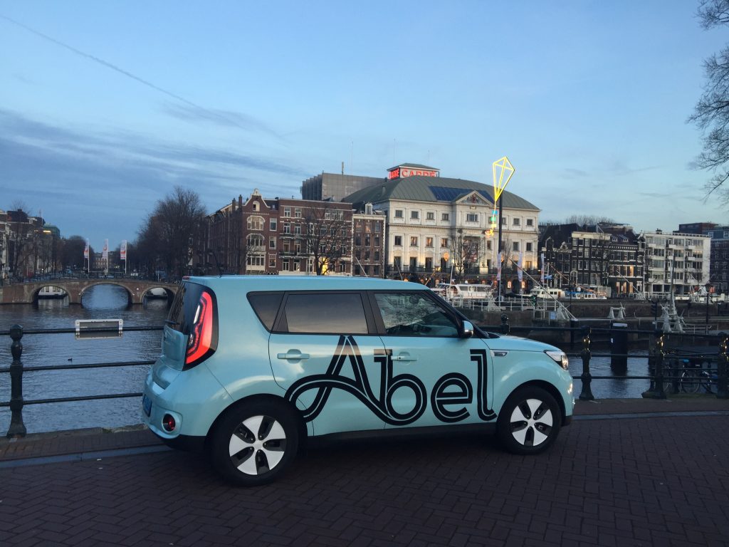 Abel, elektrische taxi, Kia Soul EV, Amsterdam, taxi