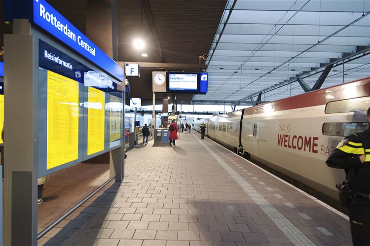 De Thalys op Rotterdam Centraal, foto: ANP