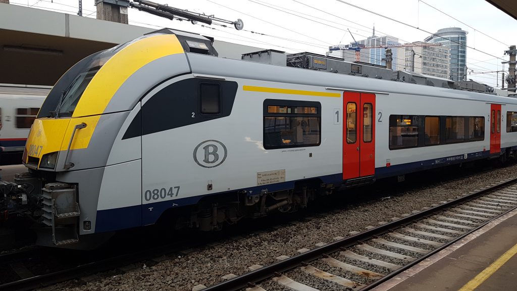 NMBS-trein op station Brussel