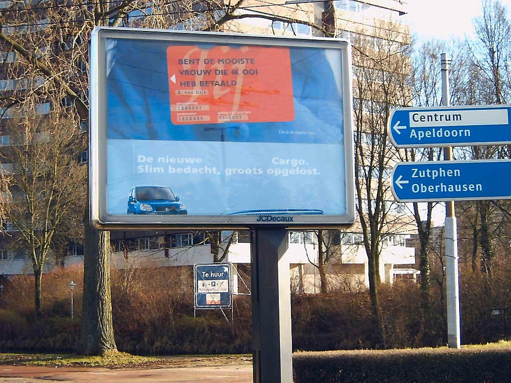Billboard, reclame langs de weg WikiMedia