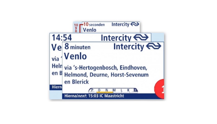 Reisinformatiebord Utrecht Centraal BEELD NS