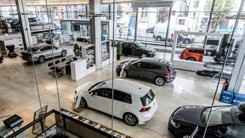 Showroom Volkswagen BEELD Archief Automobiel Management