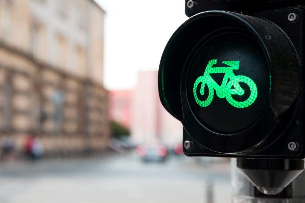 Groen licht fietser. Foto: iStock / baloon111