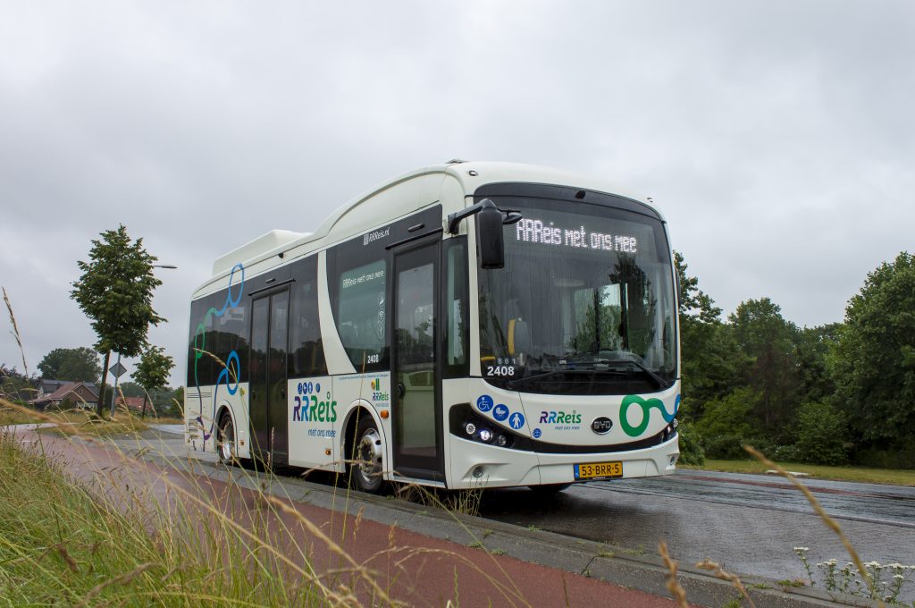 8,8 meter-bus BYD Keolis in IJssel-Vecht. Foto: Keolis
