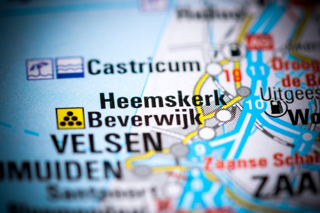Kaart Heemskerk.