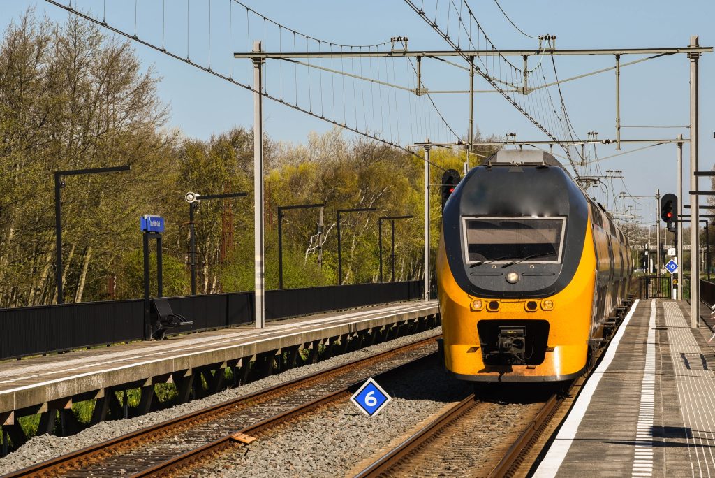 Een NS-trein bij Den Helder