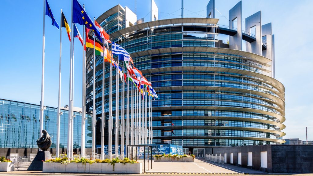 Beeld: EU-gebouw in Straatsburg